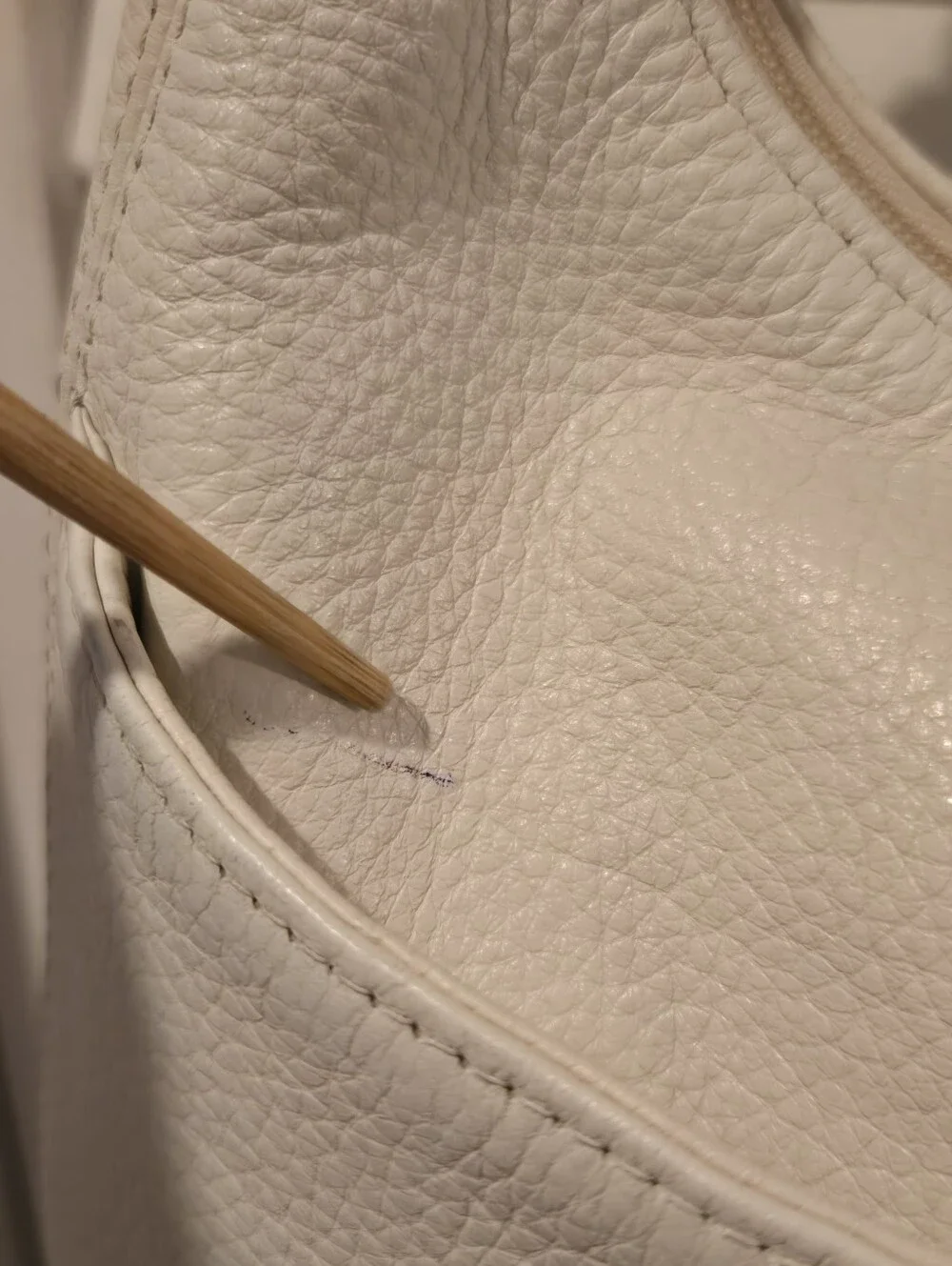 Brighton White Pebble Leather Hobo Shoulder Bag Rainbow Braided Strap